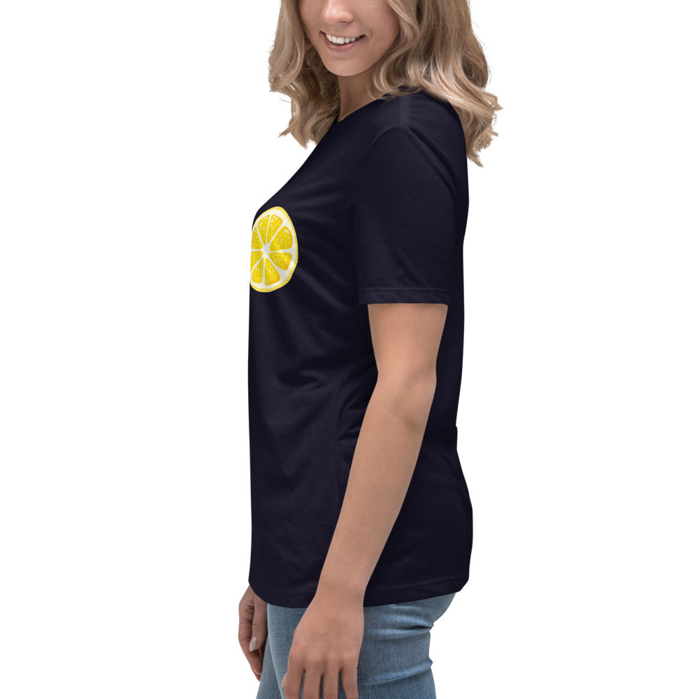 Lockeres Damen-T-Shirt - Zitrus