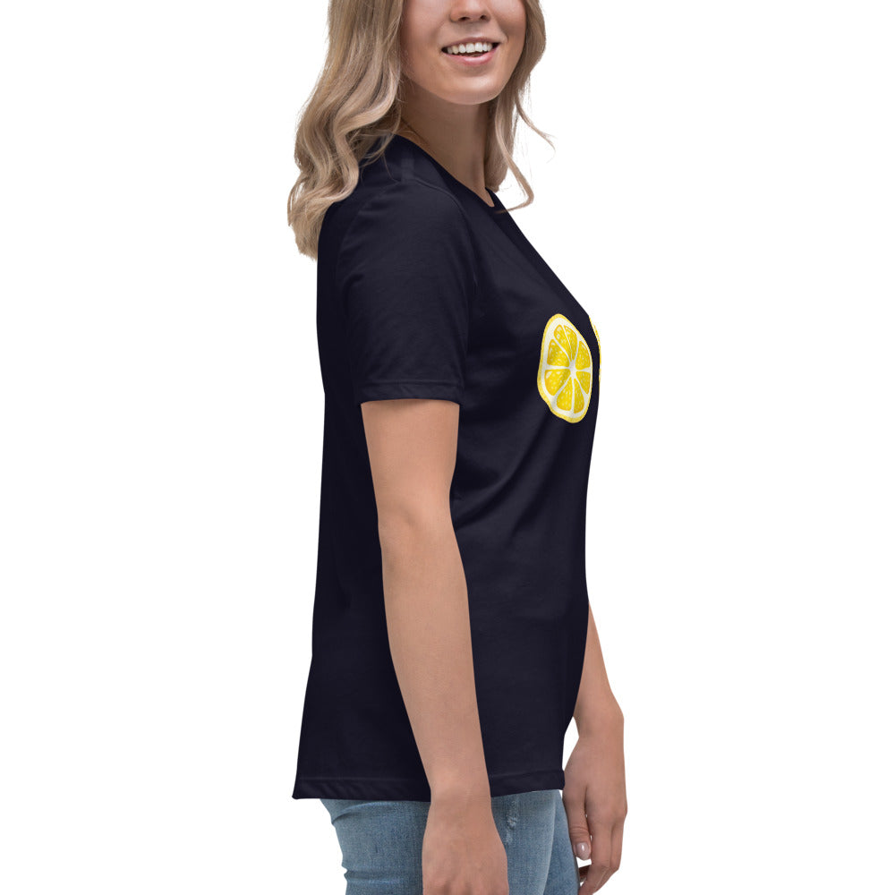 Lockeres Damen-T-Shirt - Zitrus